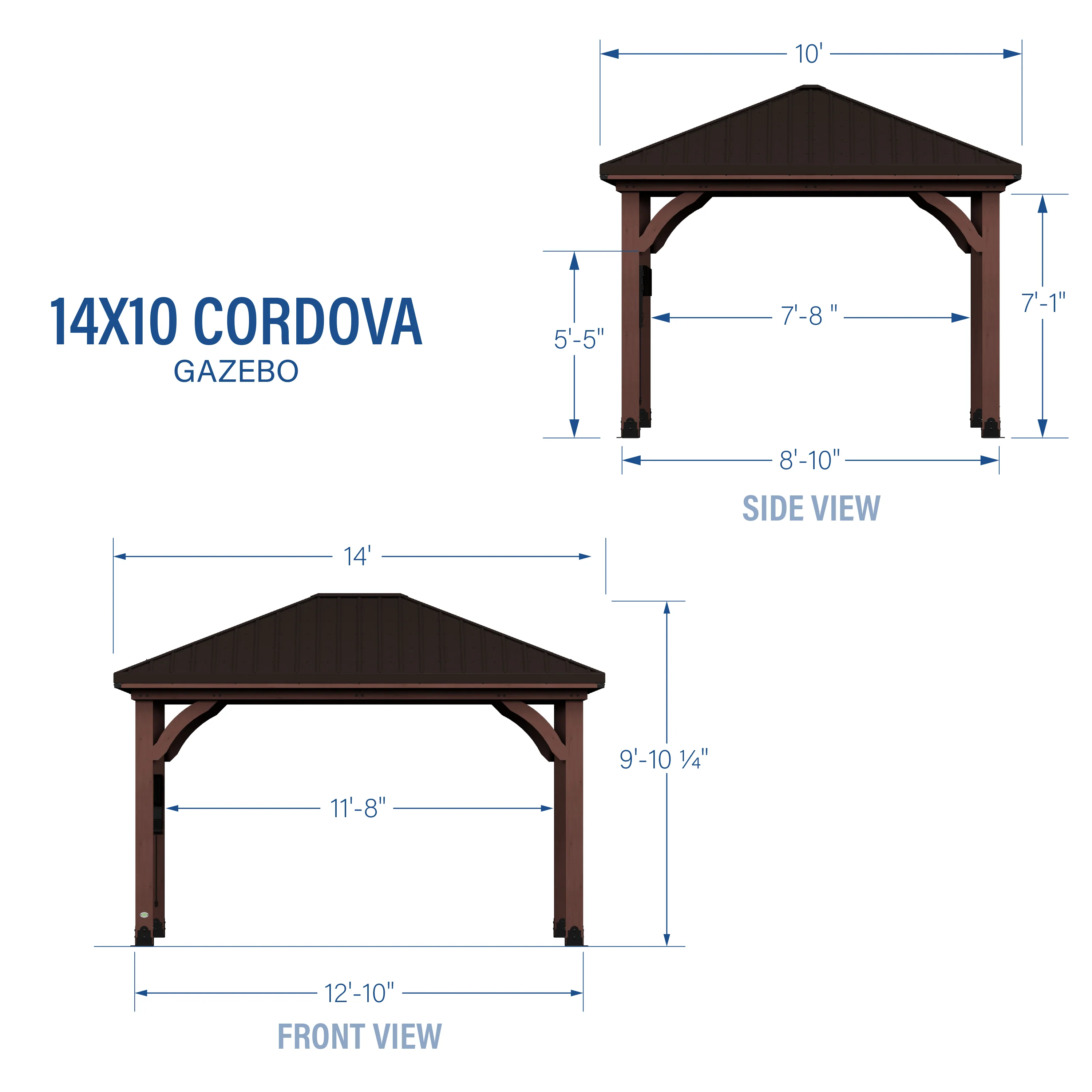 14x10 Cordova-Dark Brown - Image 3