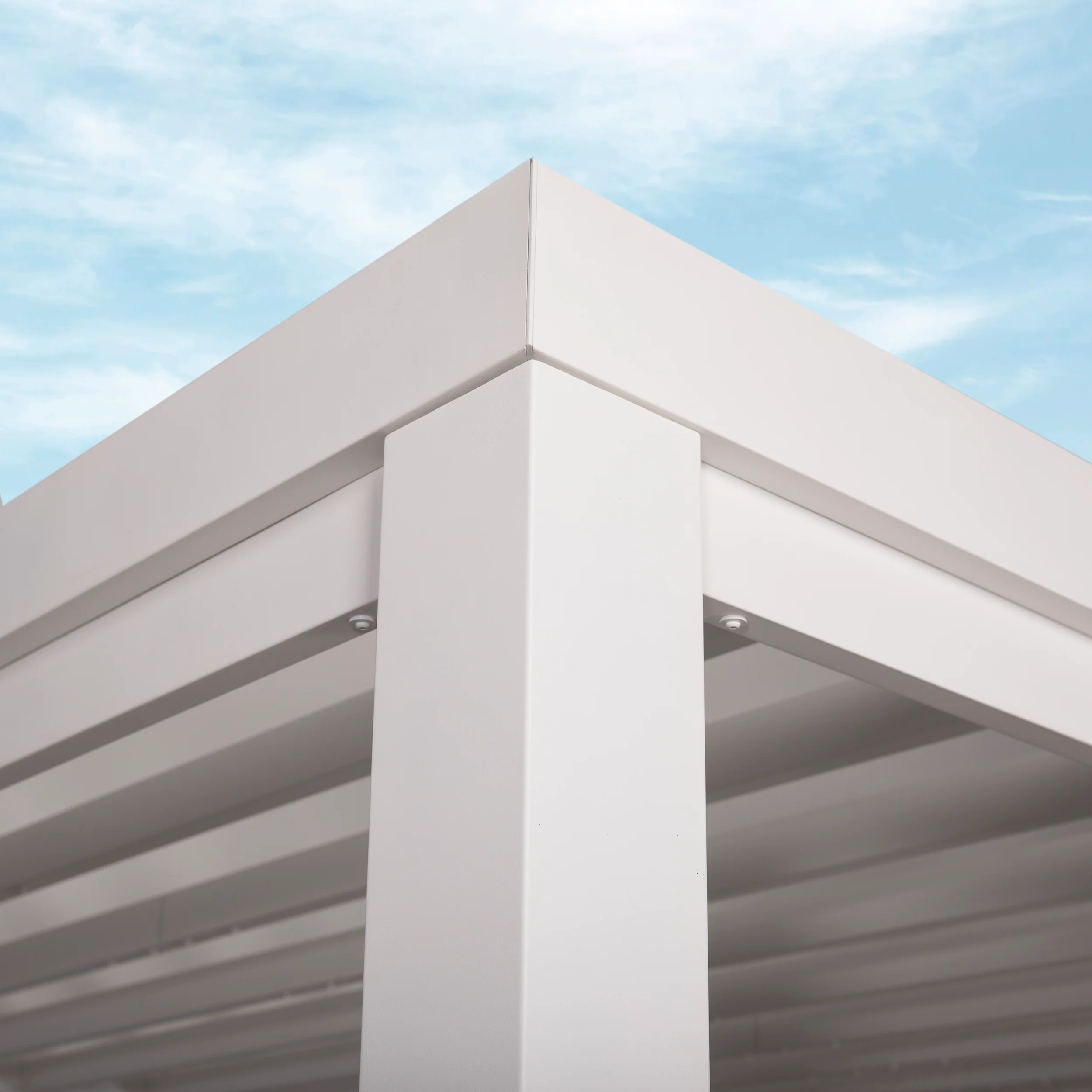 14x10 Windham Modern Steel Pergola With Sail Shade Soft Canopy - Image 8