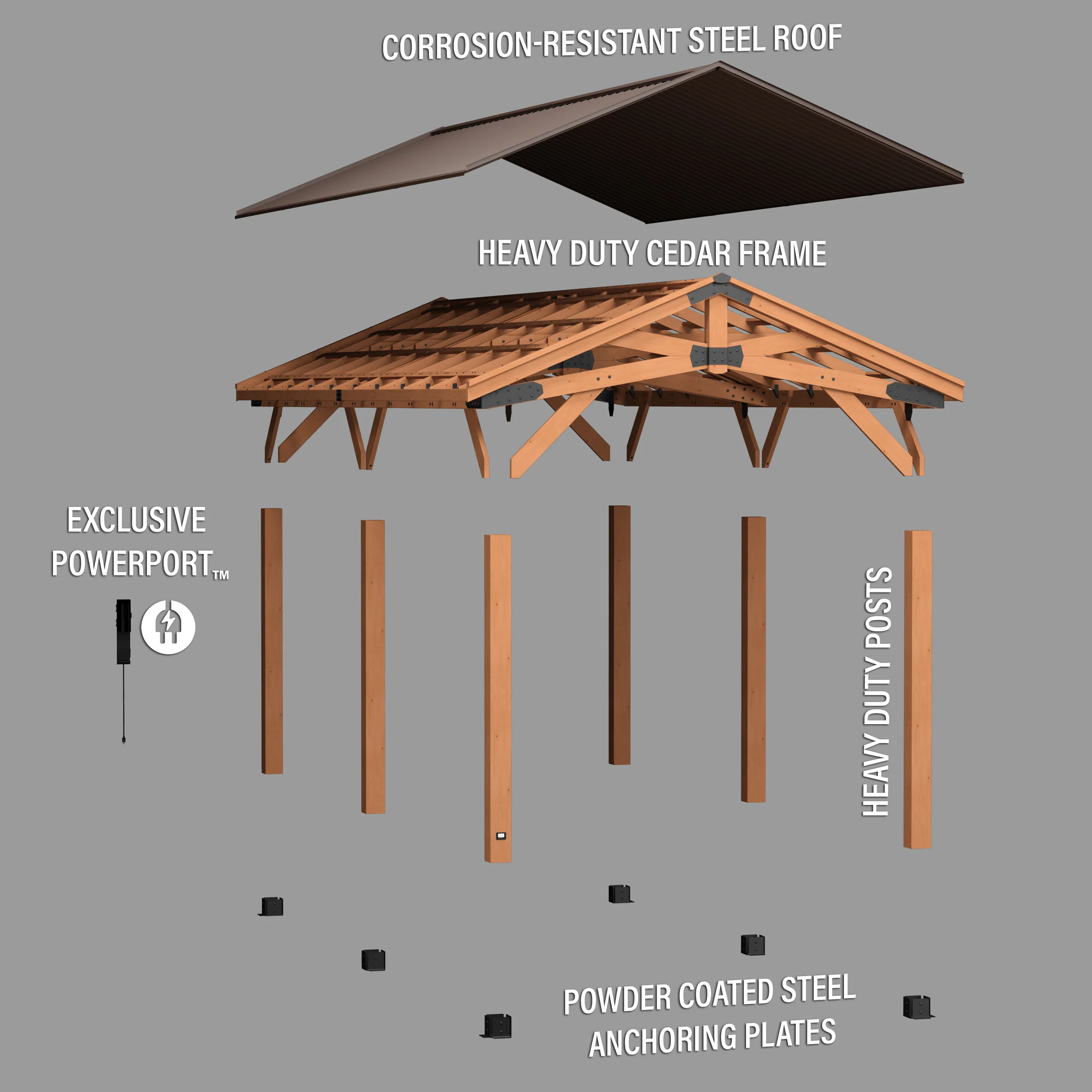 24x12 Norwood Carport/Gazebo - Image 11