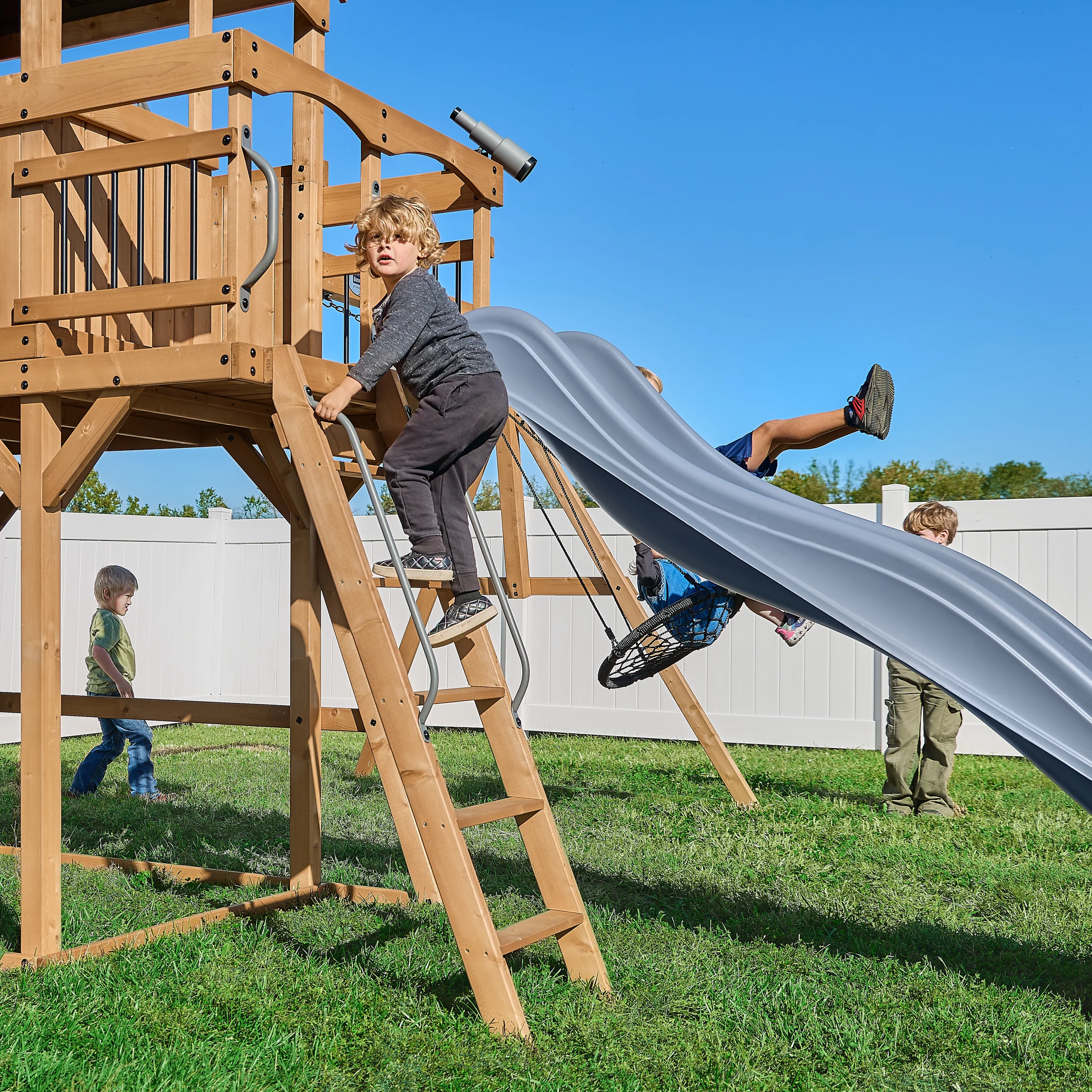 Dover Bay Swing Set with Monkey Bars - Image 11