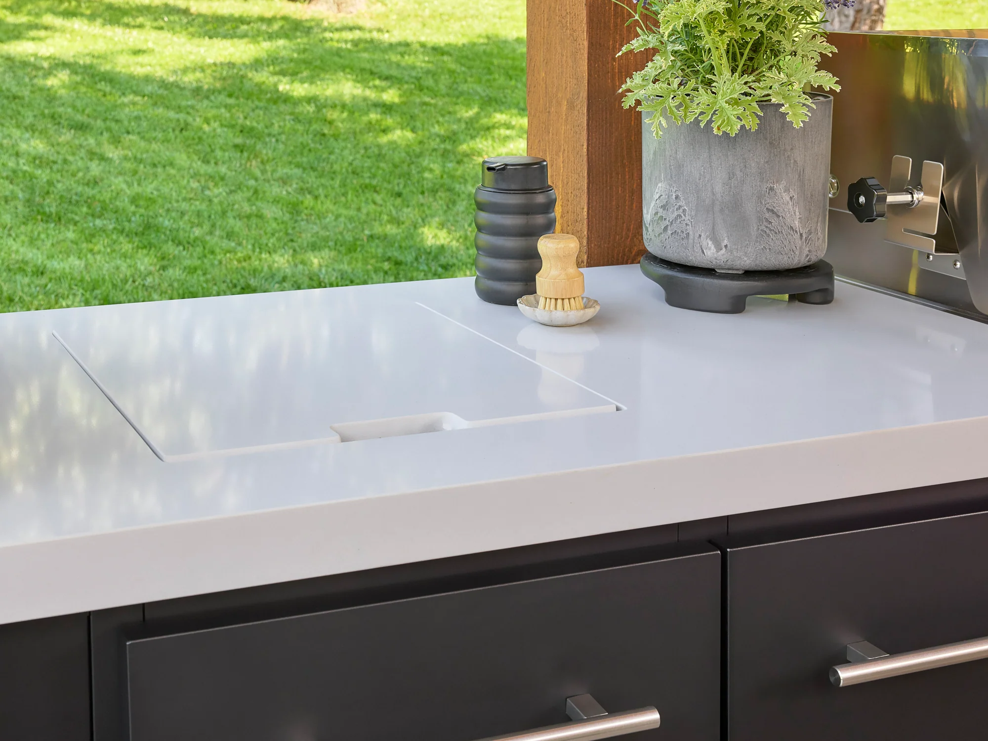 Emory | 12-Foot Outdoor Kitchen Island with Built-In Grill & Pizza Oven - Image 11