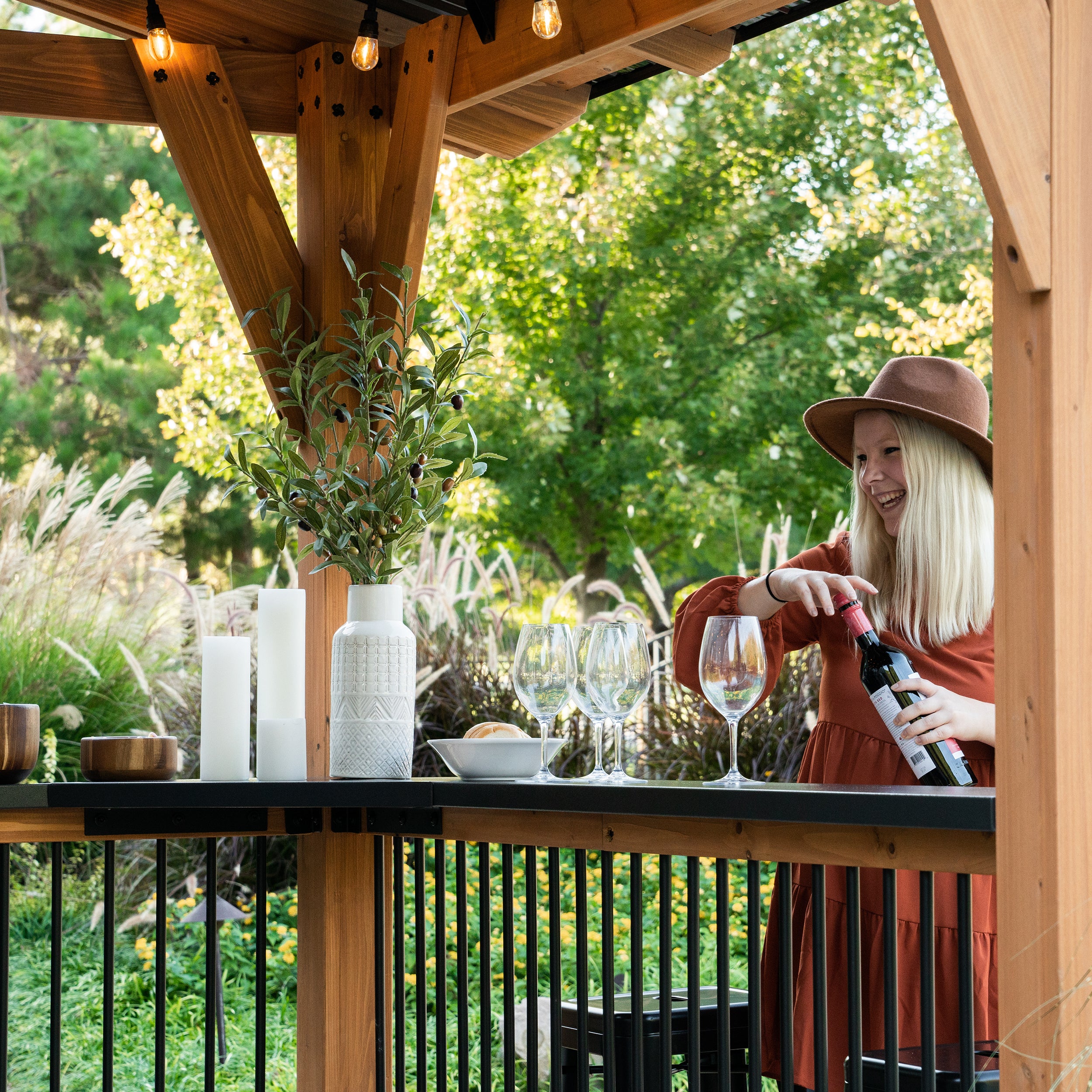 Granada Grill Gazebo with Outdoor Bar - Image 12