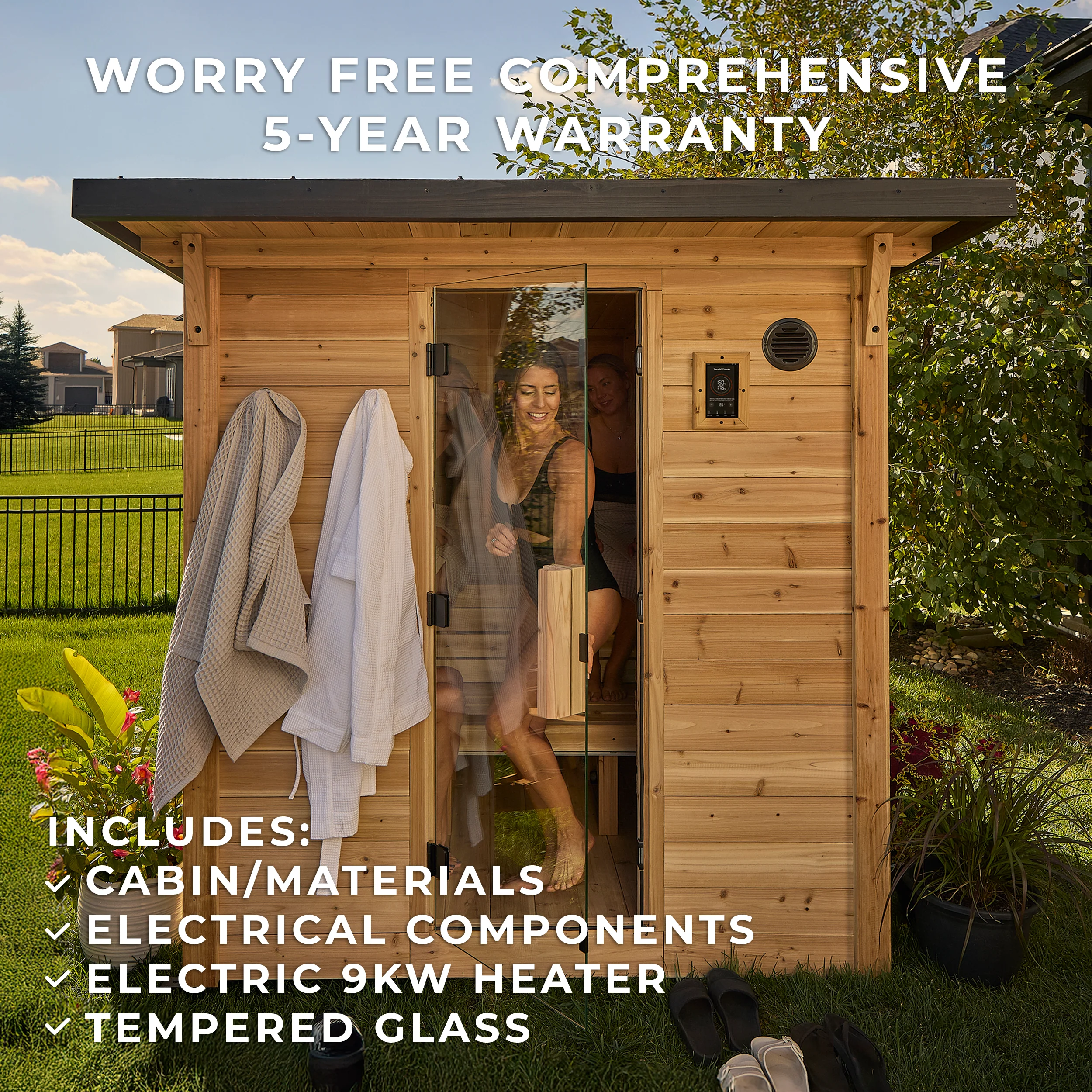 Henley Outdoor Cabin Sauna – 4-6 Person - Image 3