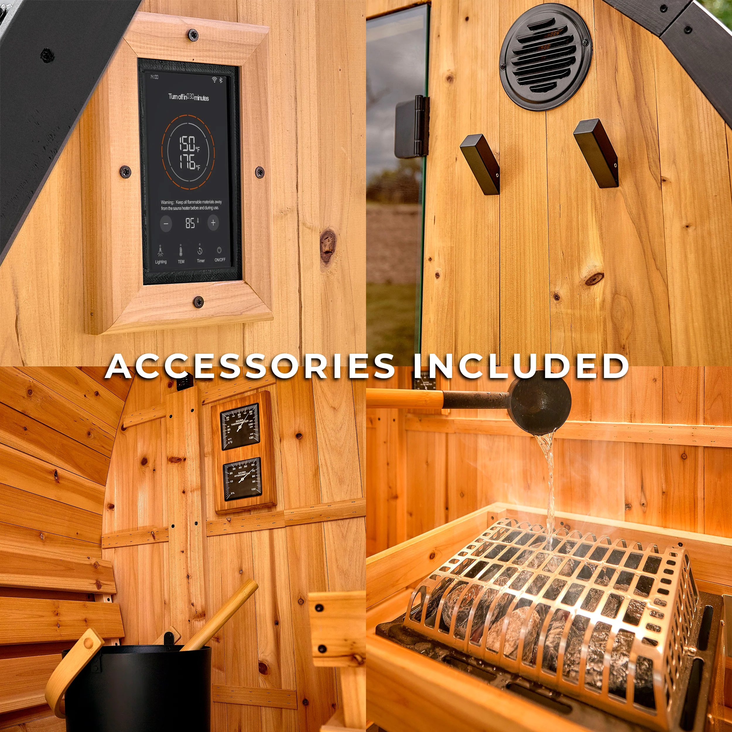 Lennon Outdoor Cube Sauna – 2-4 Person - Image 10
