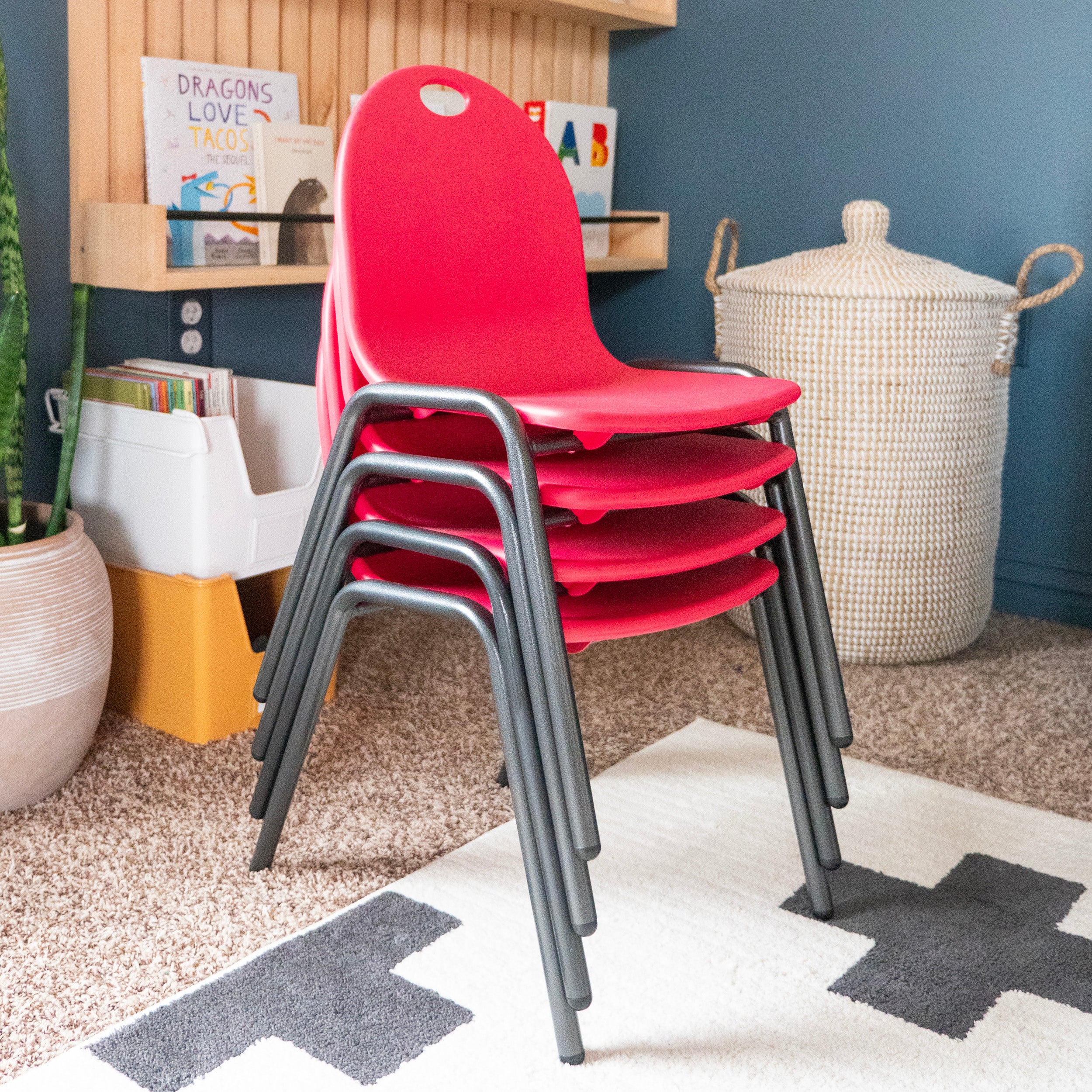 Kid's Stacking Chairs-4 Pack - Image 9