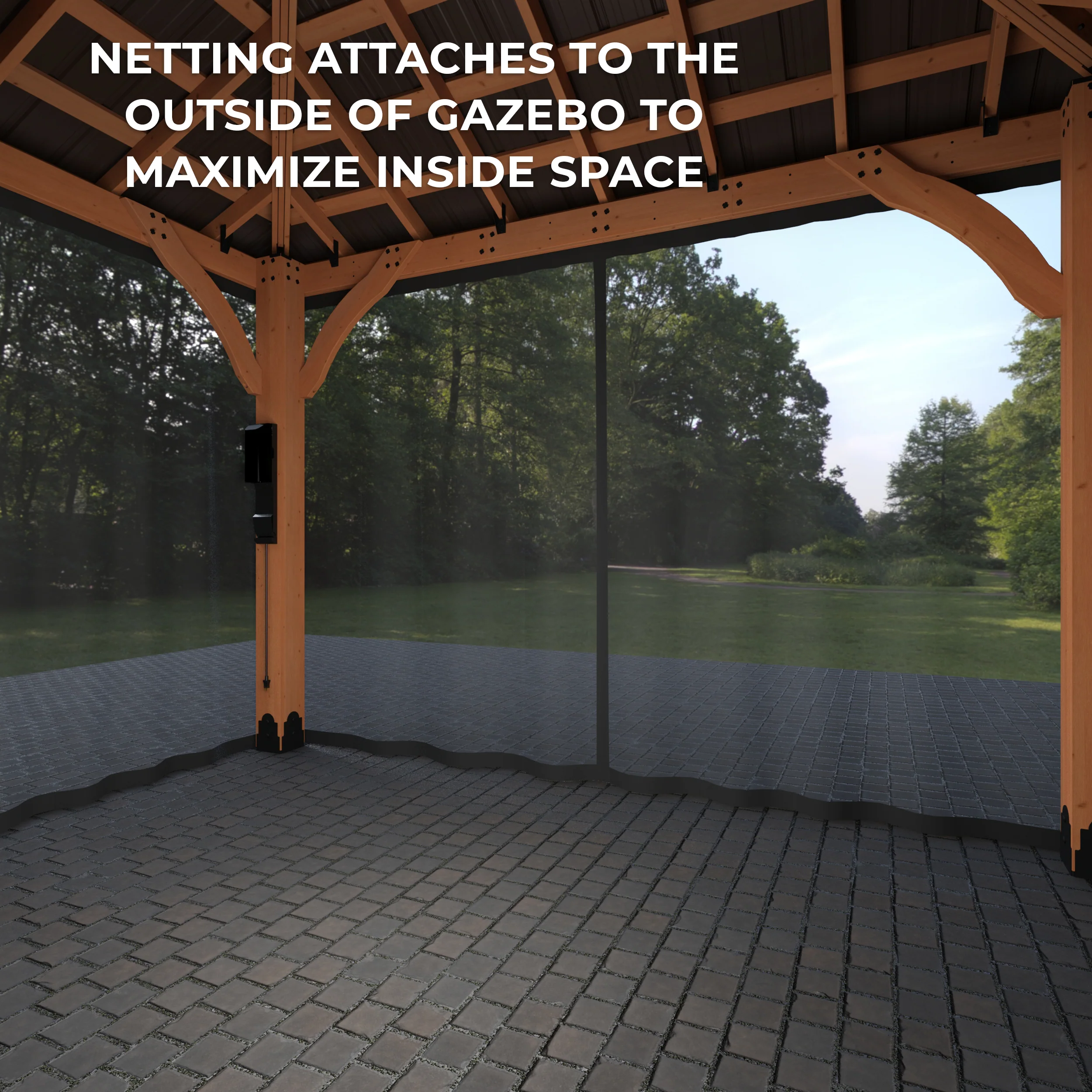 Mosquito Netting Kit-Arlington Gazebos - Image 4