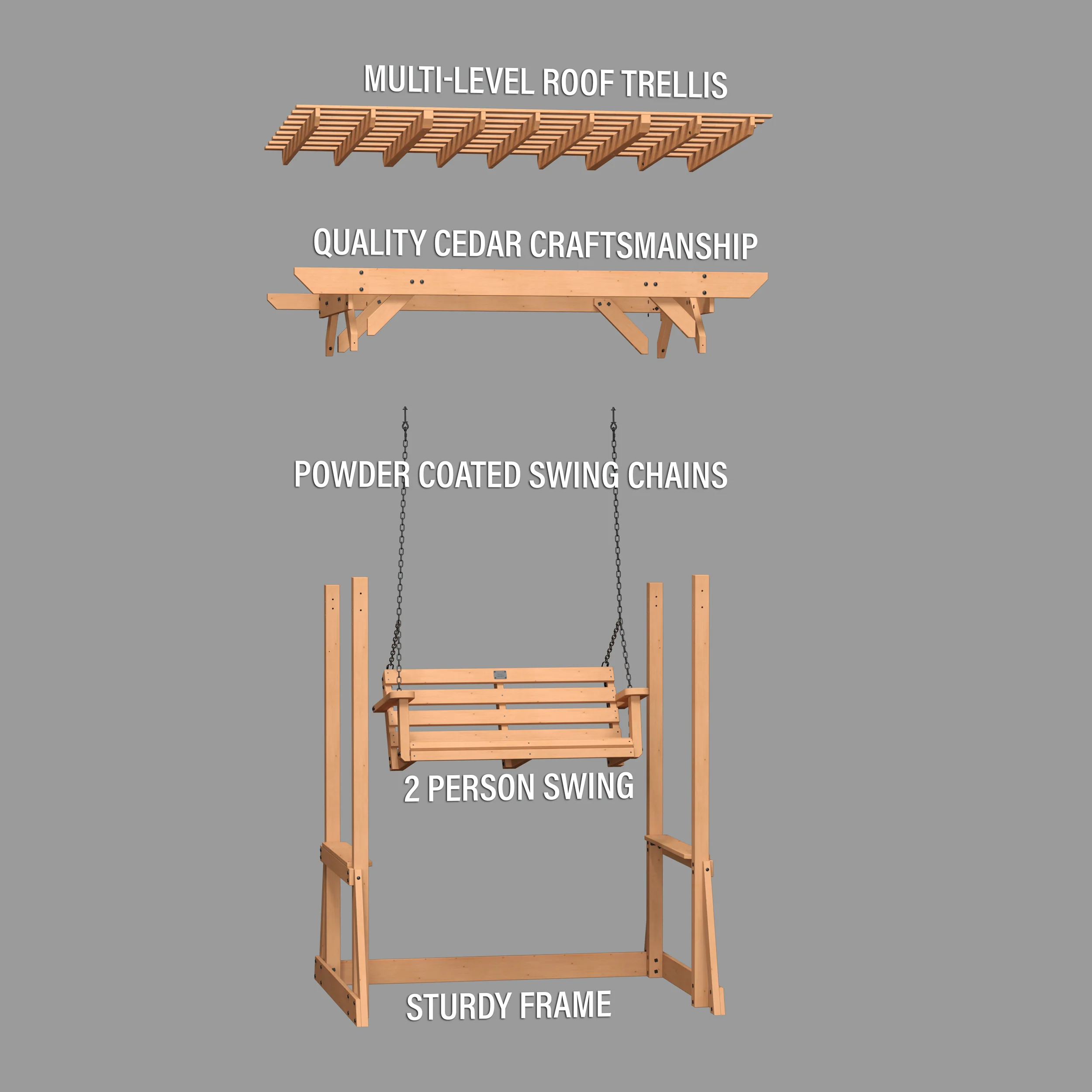 Callahan Pergola Swing - Image 7
