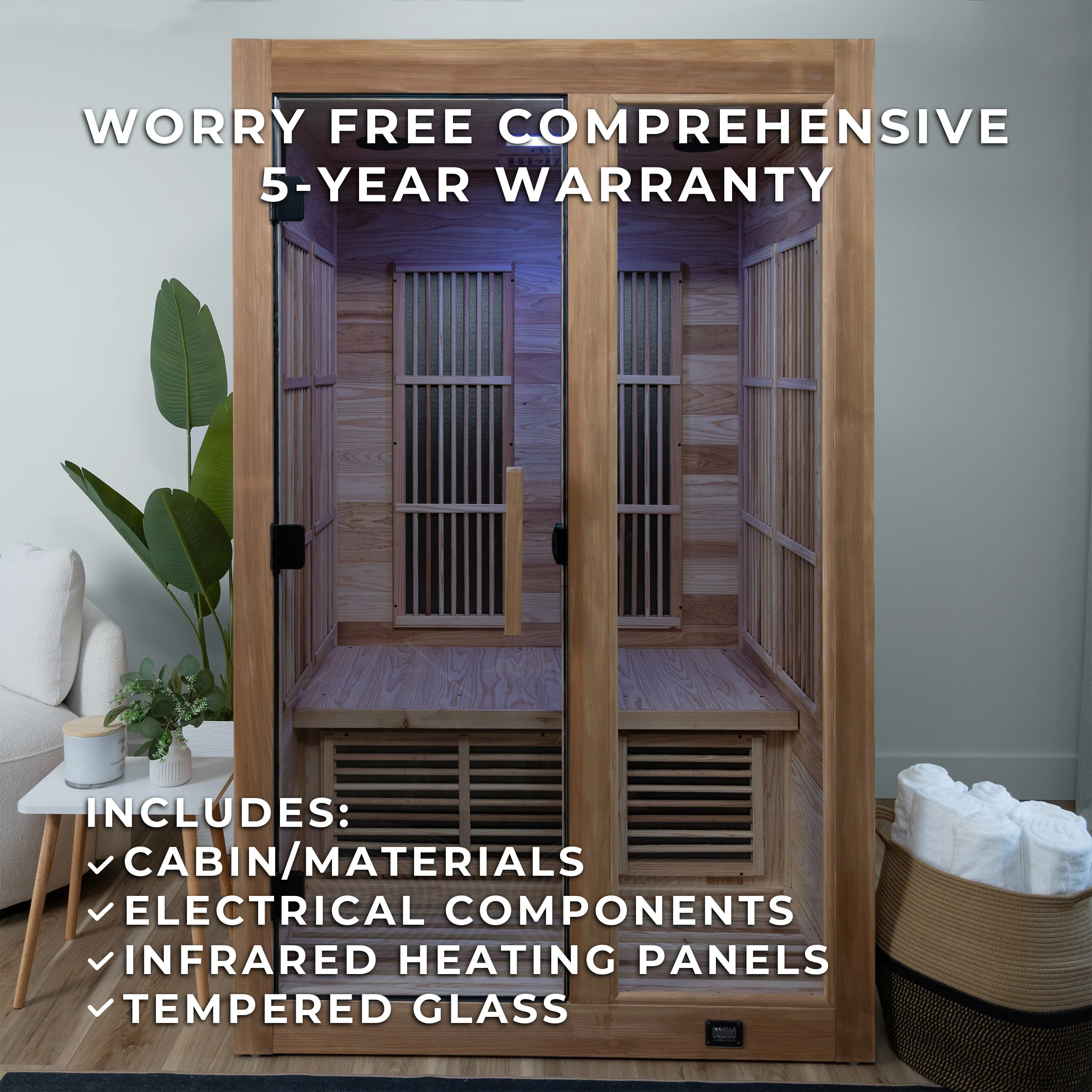 Rylan Indoor Infrared Sauna – 2 Person - Image 3