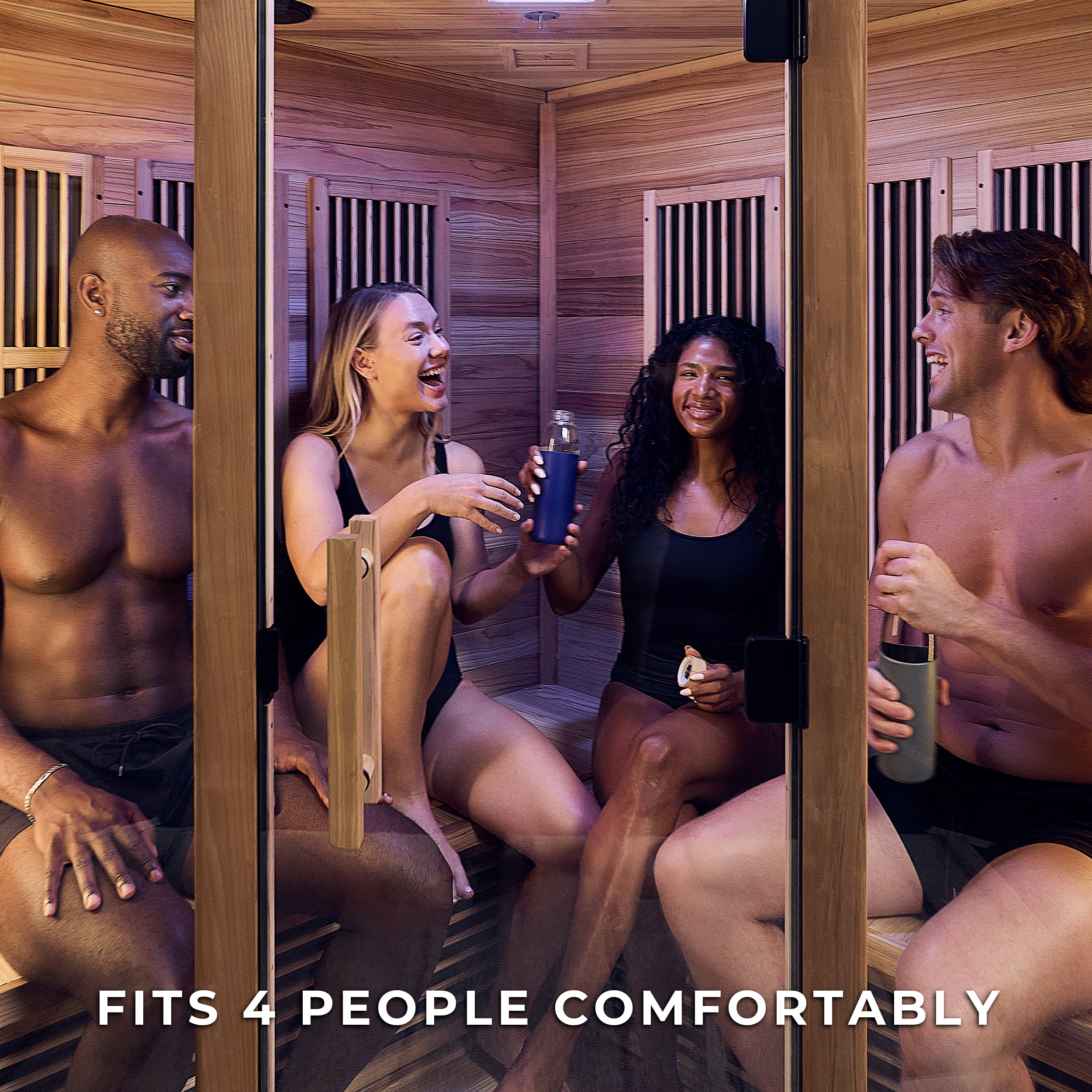 Rylan Indoor Infrared Corner Sauna – 4 Person - Image 6