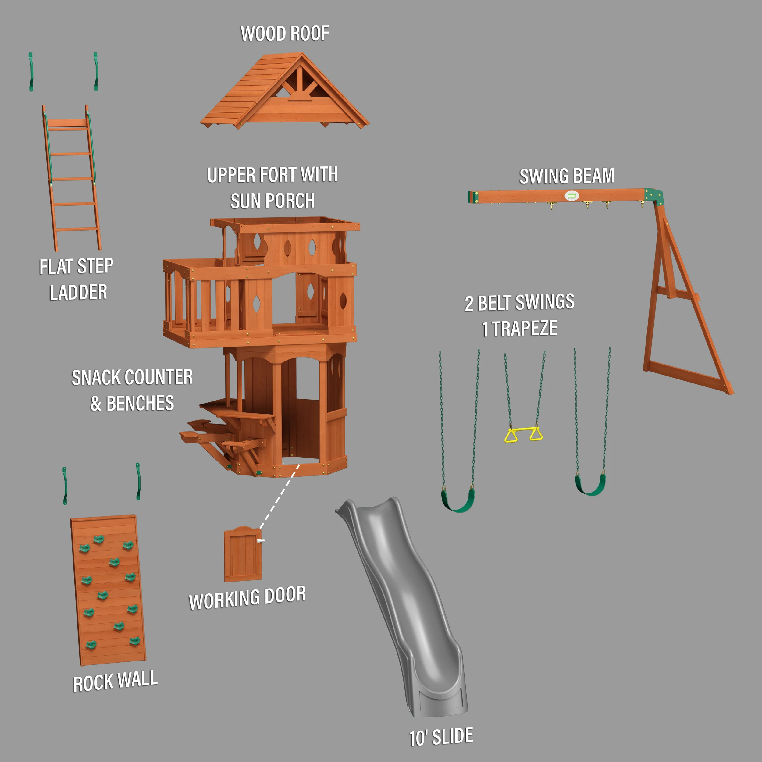 Woodland Swing Set - Image 12